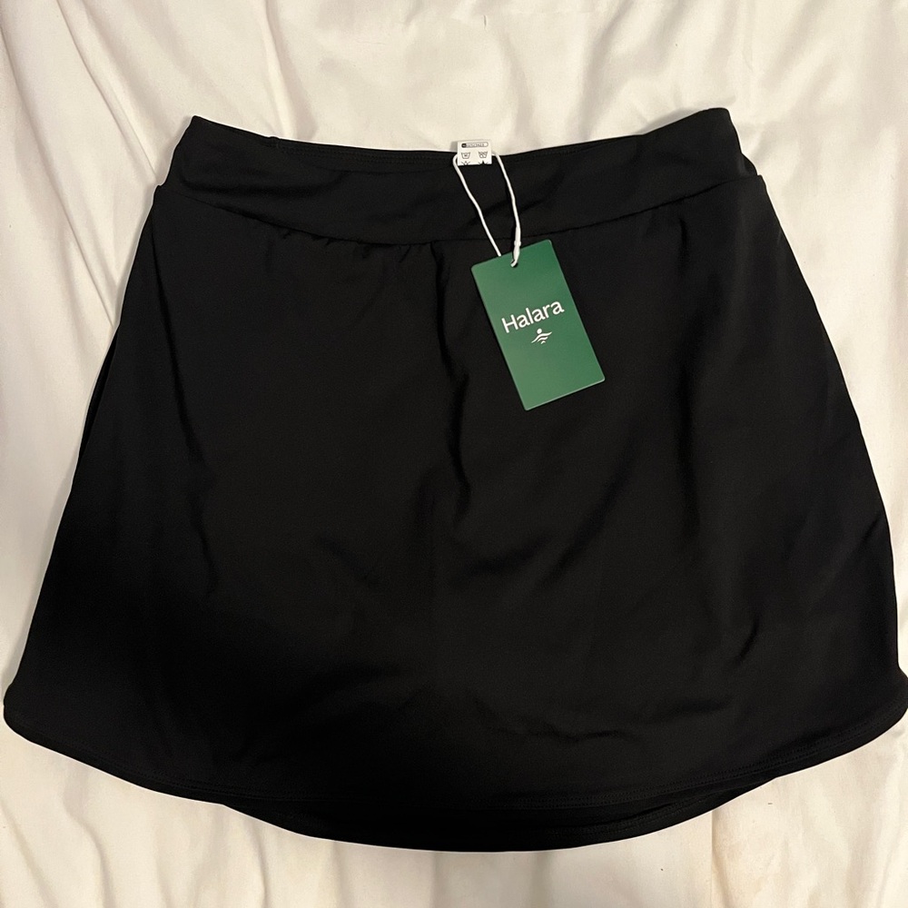 NWT Halara Black Activewear Skort - Athletic Tennis Golf Skirt